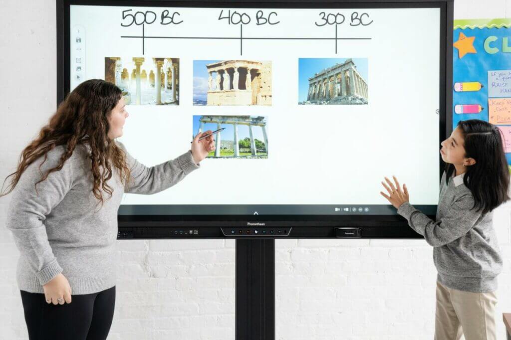 Promethean interactive shop whiteboard