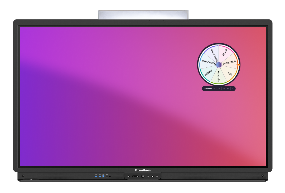 Promethean ActivPanel 9 with Spinner app